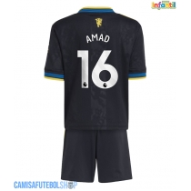 Camisa de time de futebol Manchester United Amad Diallo #16 Replicas 3º Equipamento Infantil 2025-26 Manga Curta (+ Calças curtas)
